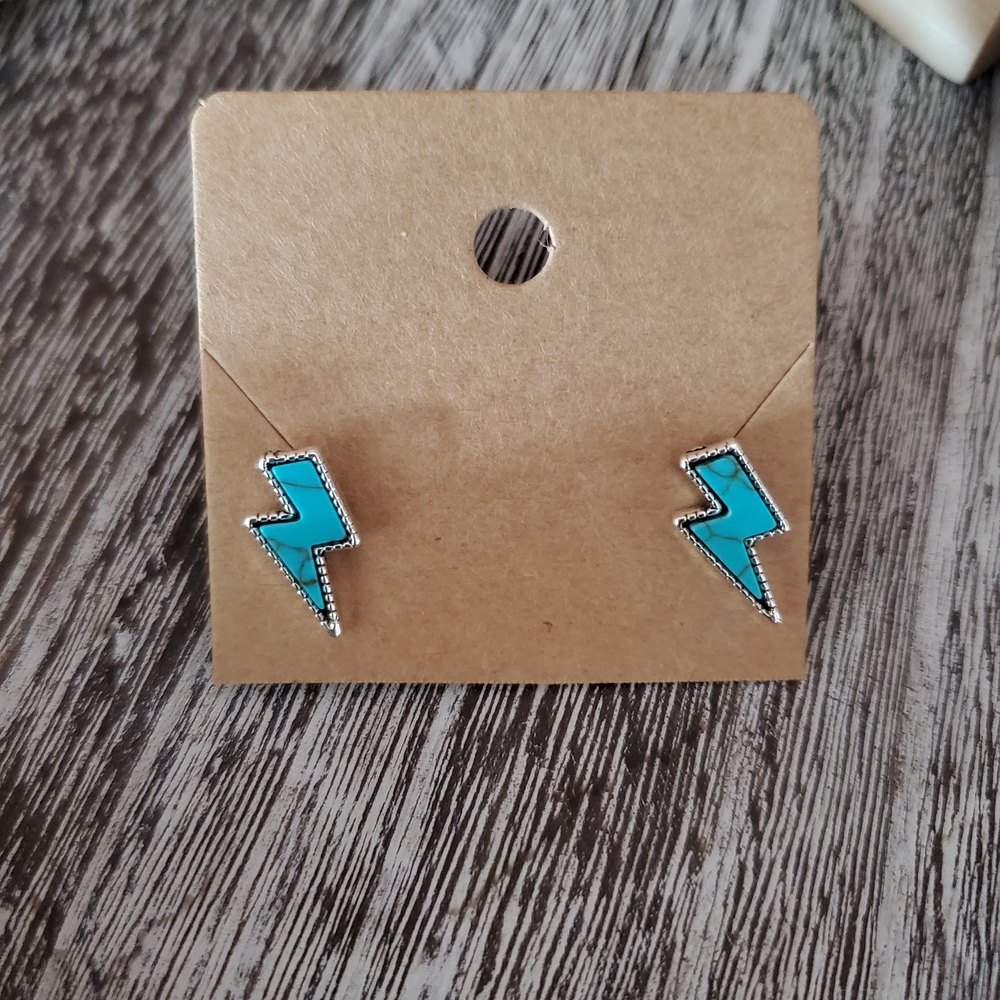 New Western Lightning Bolt Earrings